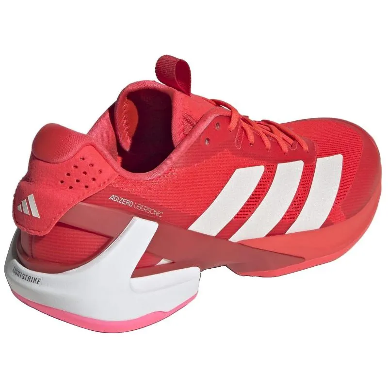 Tênis Adidas Adizero Ubersonic 5 Vermelho Branco Rosa Feminino