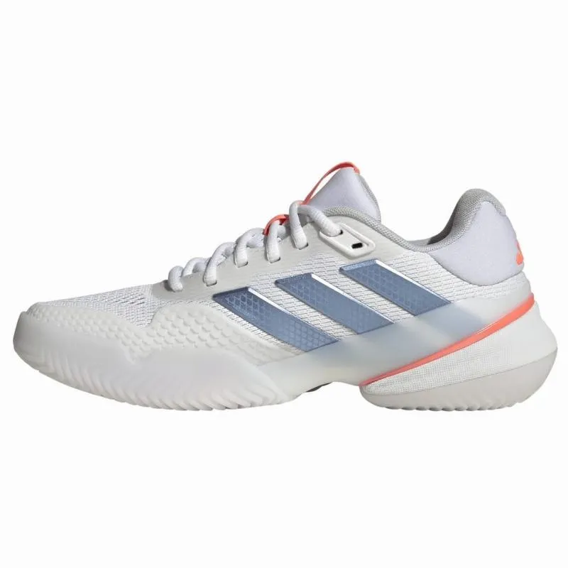 Tênis femininos Adidas Barricade 14 Branco, Azul Laranja