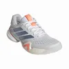 Tênis femininos Adidas Barricade 14 Branco, Azul Laranja