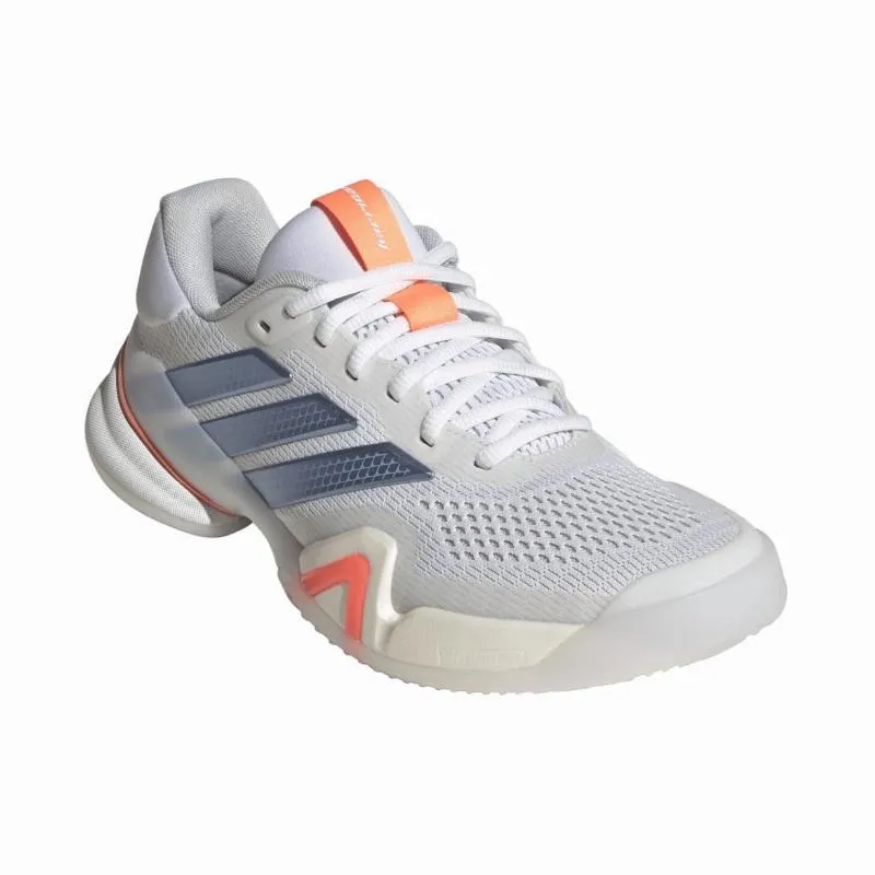 Tênis femininos Adidas Barricade 14 Branco, Azul Laranja