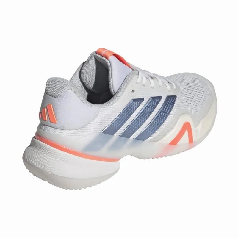 Tênis femininos Adidas Barricade 14 Branco, Azul Laranja