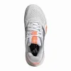 Tênis femininos Adidas Barricade 14 Branco, Azul Laranja