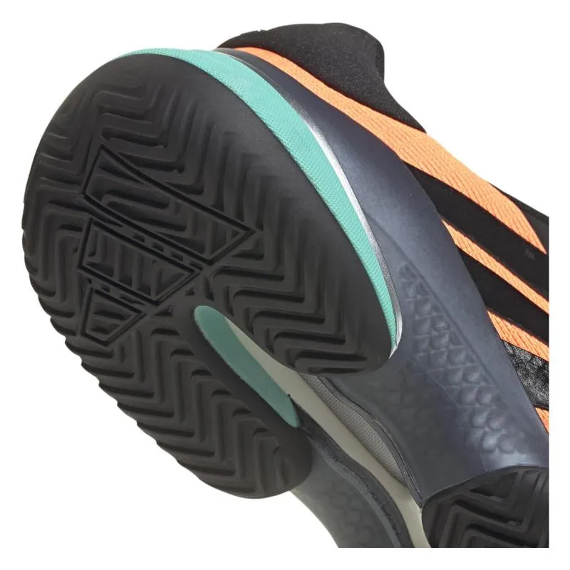 Tênis Adidas Barricade 14 Laranja Preto Aqua