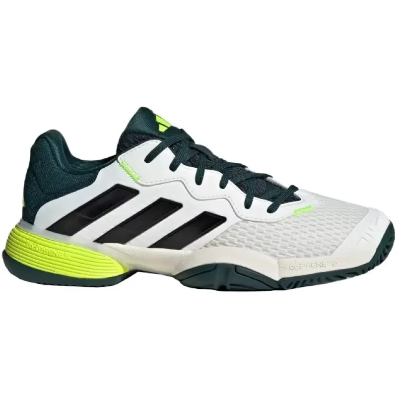 Adidas Barricade K Branco Preto Verde Júnior Tênis