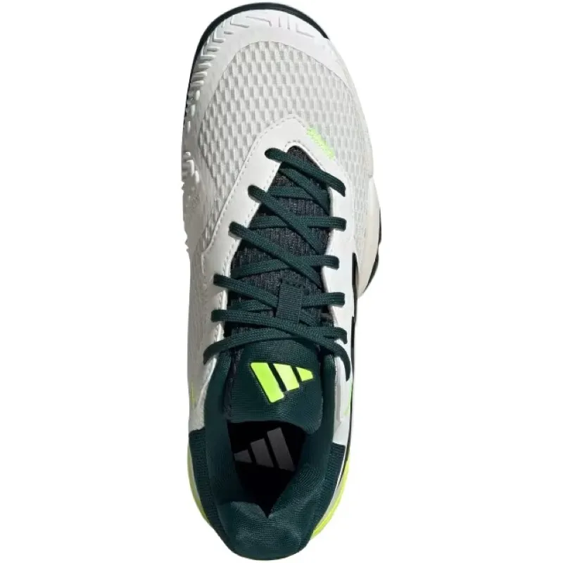 Adidas Barricade K Branco Preto Verde Júnior Tênis