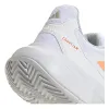 Tênis Femininos Adidas CourtJam Control 3 Branco Laranja