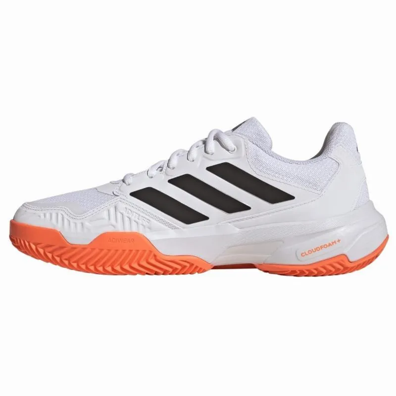 Tênis Adidas CourtJam Control 3 Clay White Orange Black