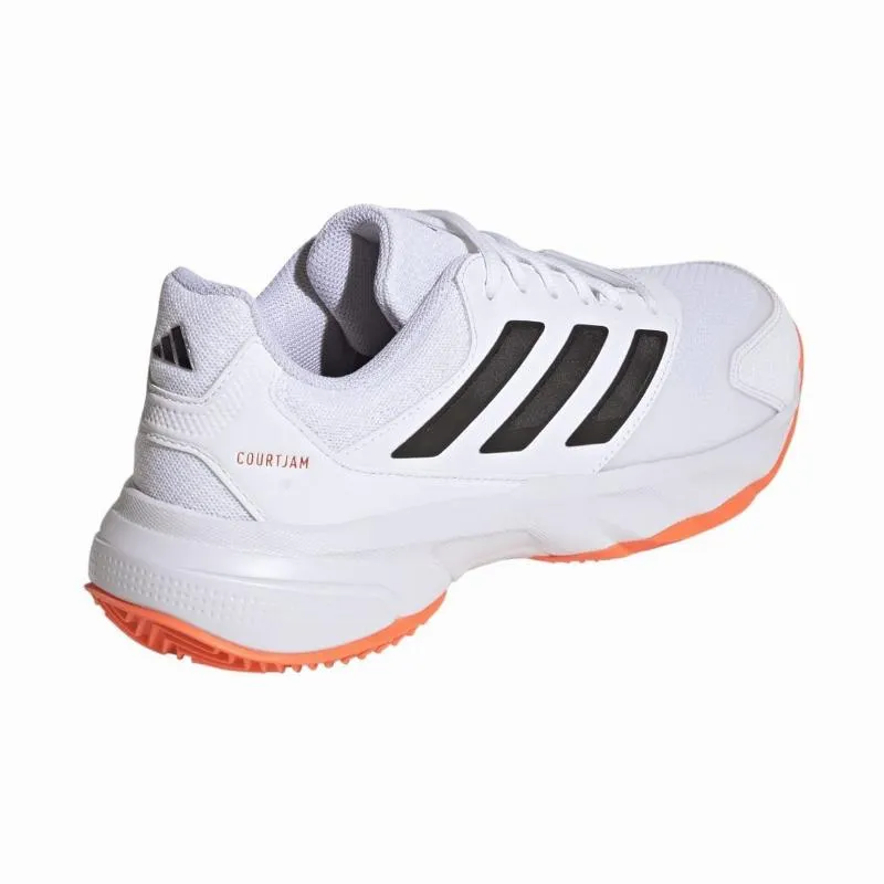 Tênis Adidas CourtJam Control 3 Clay White Orange Black