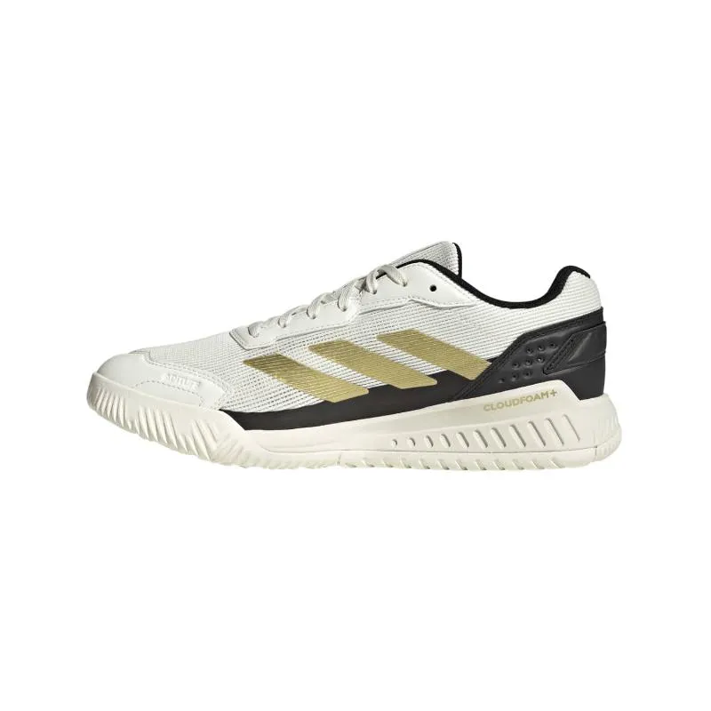 Tênis Adidas Courtquick Padel Branco Ouro Preto