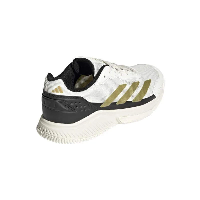 Tênis Adidas Courtquick Padel Branco Ouro Preto