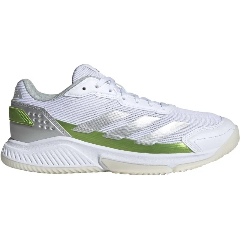 Adidas Courtquick Padel White Silver Green Women''''s Sneakers