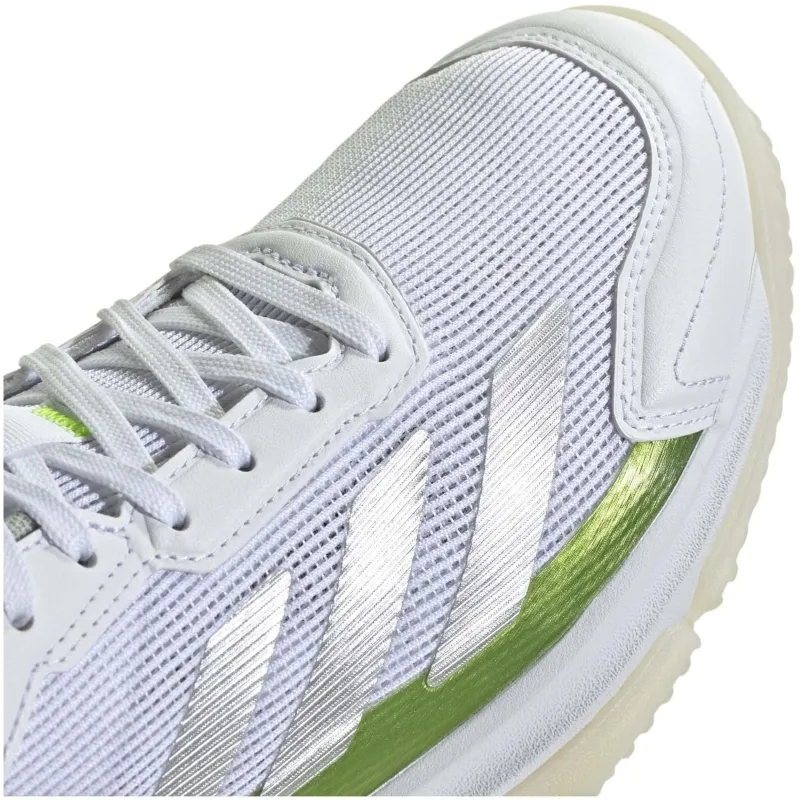 Adidas Courtquick Padel Damen Sneaker Weiß Silber Grün