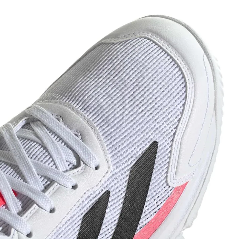 Tênis Adidas Courtquick Padel Branco Rosa