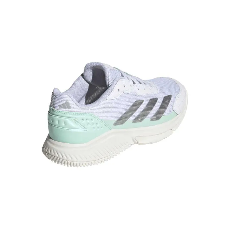 Tênis femininos Adidas Courtquick Padel Verde Menta Branco