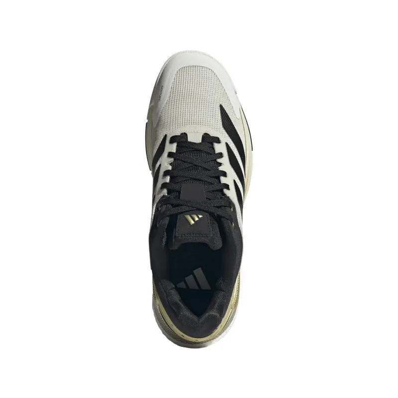 Tênis Adidas Crazyquick Boost Padel Branco Preto Ouro