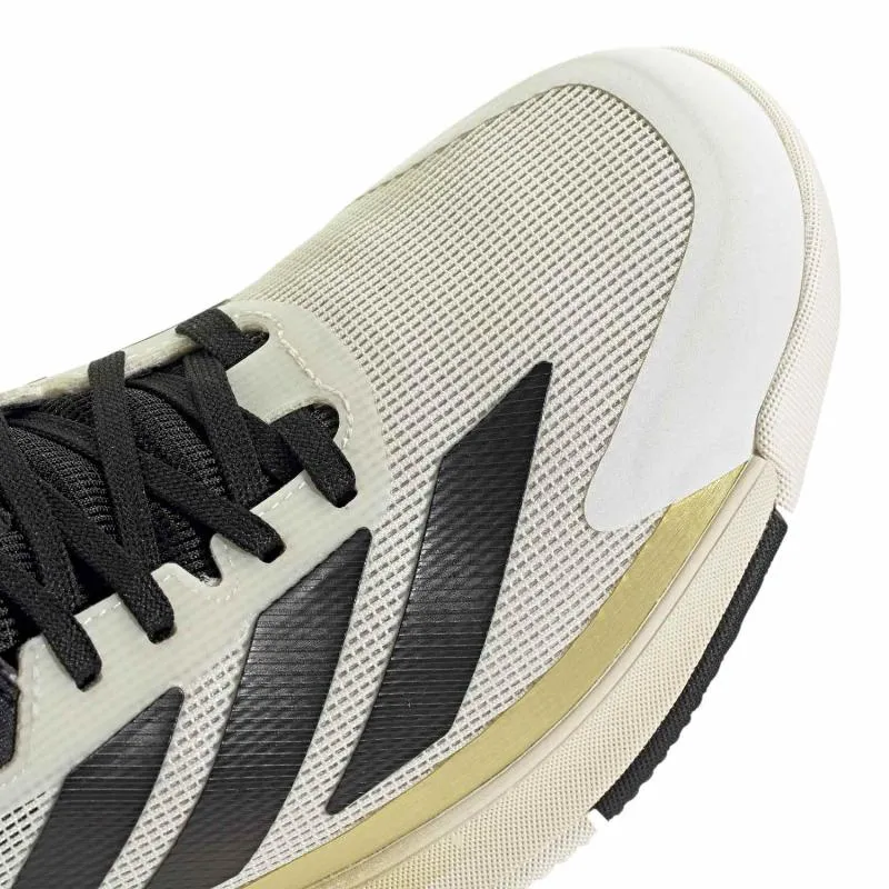 Tênis Adidas Crazyquick Boost Padel Branco Preto Ouro
