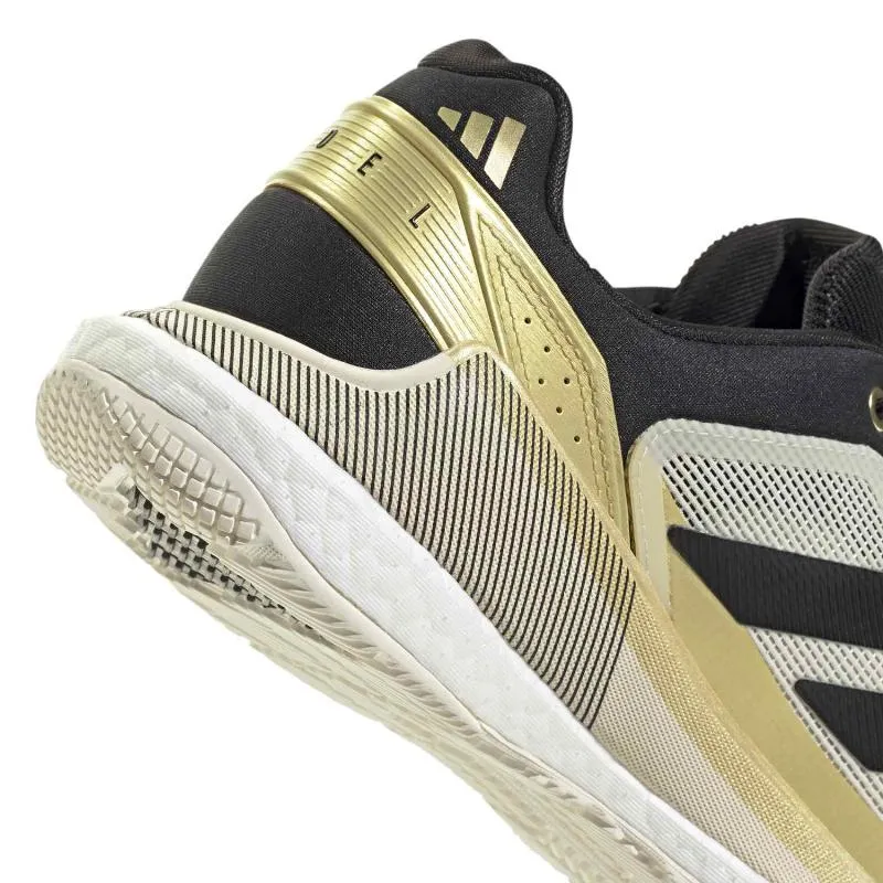 Tênis Adidas Crazyquick Boost Padel Branco Preto Ouro