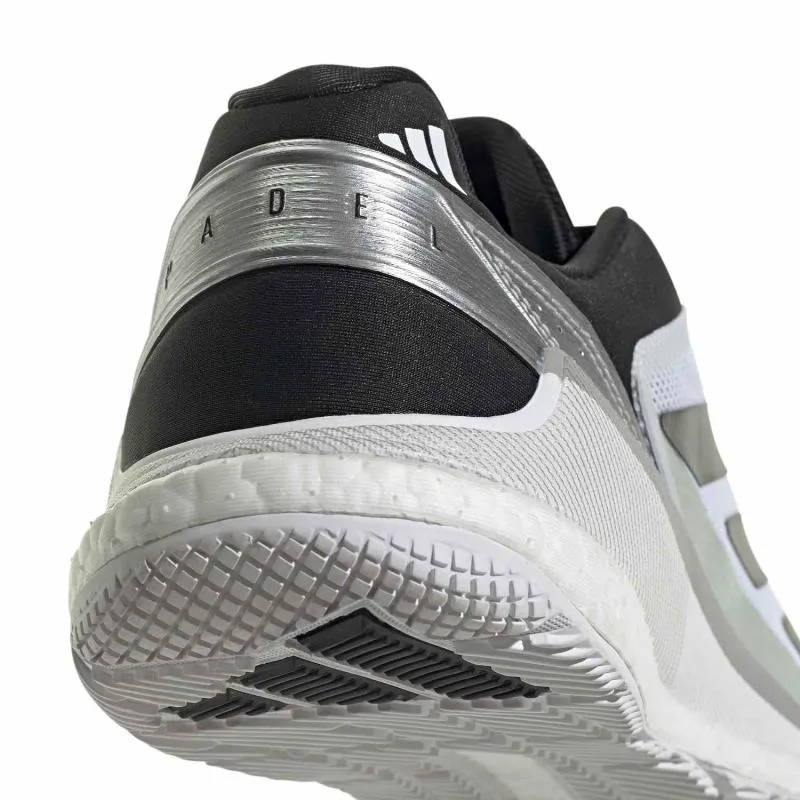 Tênis Adidas Crazyquick Boost Padel Branco Preto Prateado