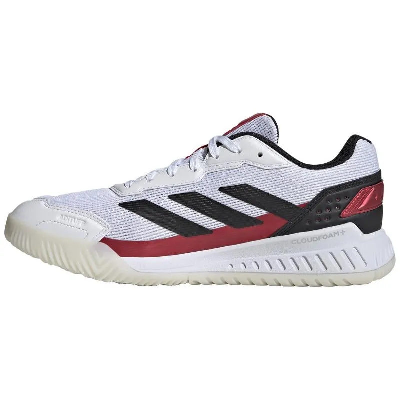 Zapatillas de Padel Adidas Courtquick Padel Blanco Negro Rojo
