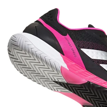 Zapatillas de Padel Adidas Defiant Speed 2 Negro Rosa Plata