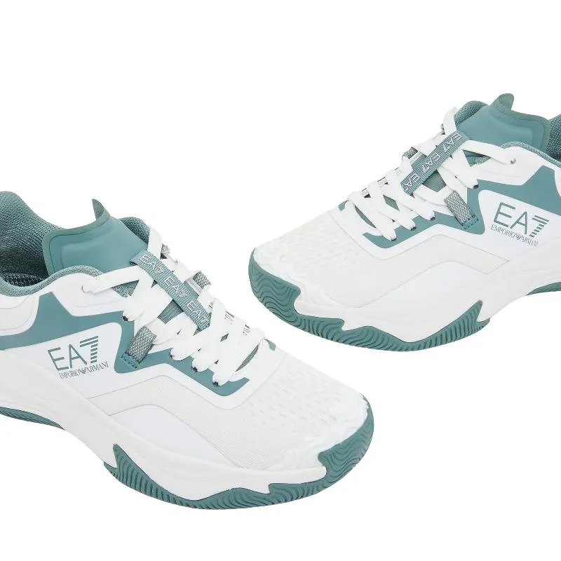 Zapatillas de Padel Armani EA7 Tennis Hard Padel Blanco Verde