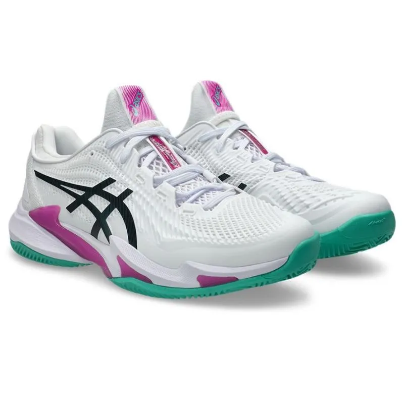 Tênis Sakura Asics Court FF 3 Clay White Pink