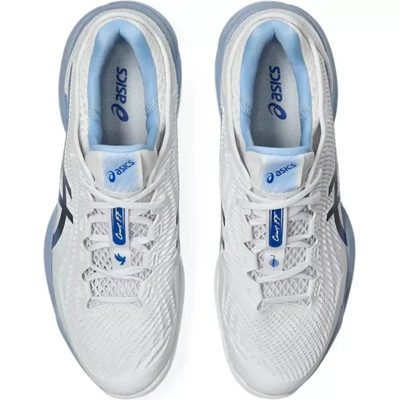 Zapatillas de Padel Asics Court FF 3 Novak Clay Blanco Azul Tuna