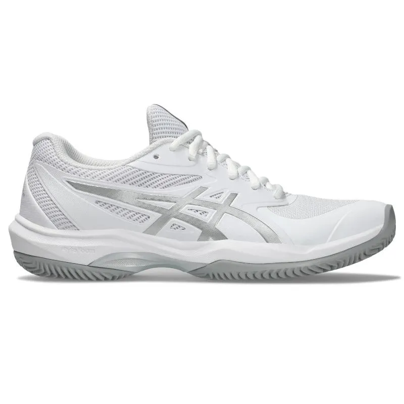 Tênis Asics Game FF Clay Branco Prata Feminino