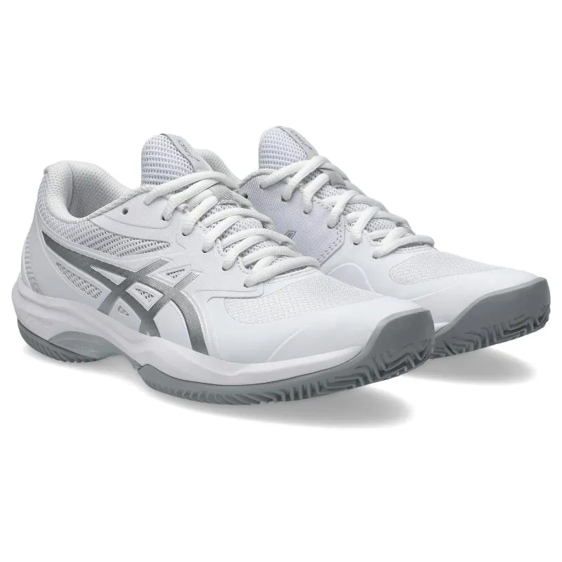 Tênis Asics Game FF Clay Branco Prata Feminino
