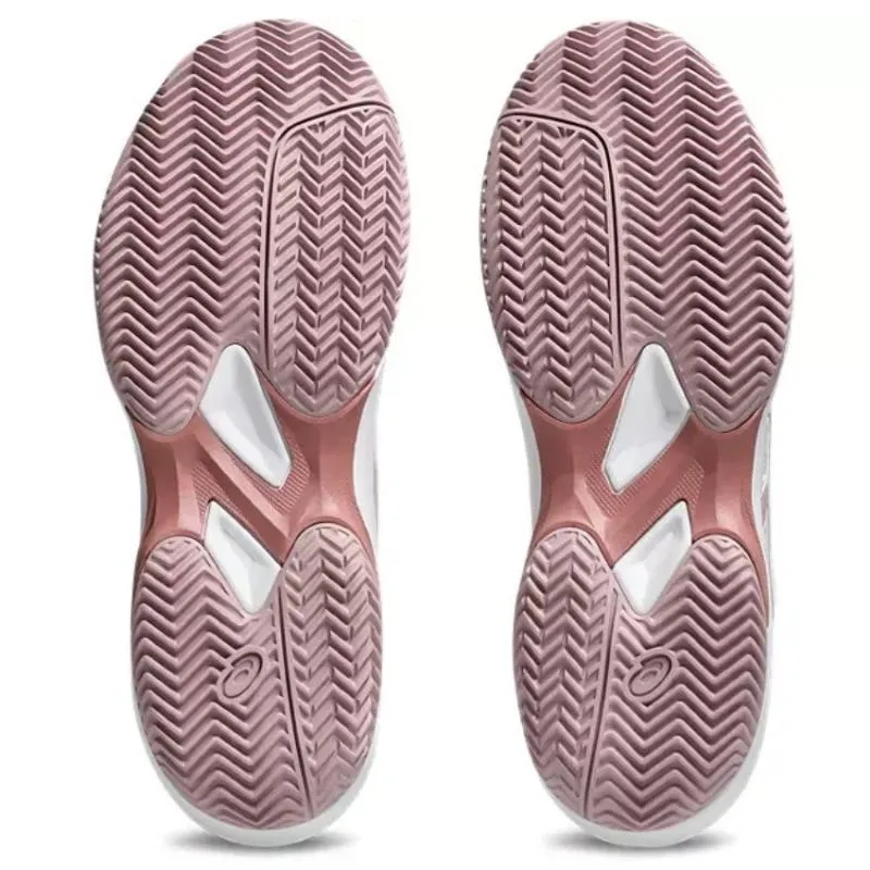 Tênis femininos Asics Game FF Clay White Pink Morganite