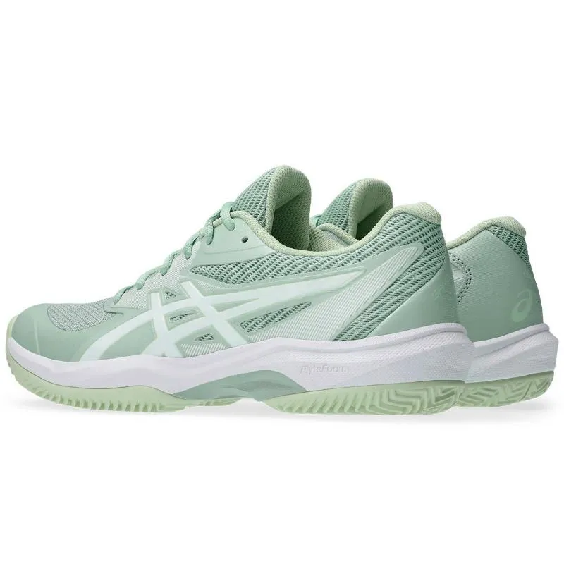 Tênis Asics Game FF Clay Lichen Verde Branco Feminino