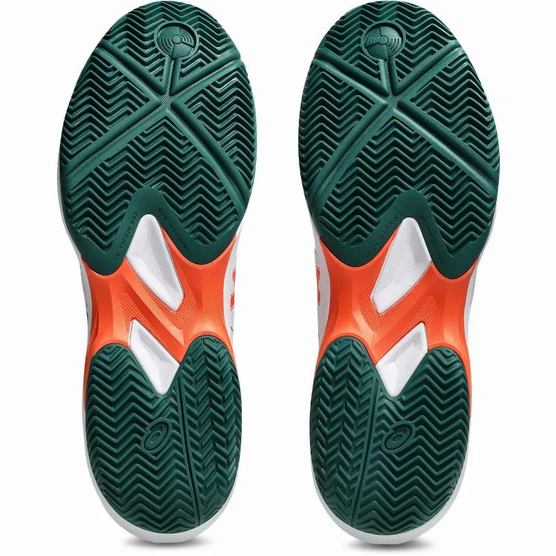 Asics Game FF Padel White Green Orange Sneakers