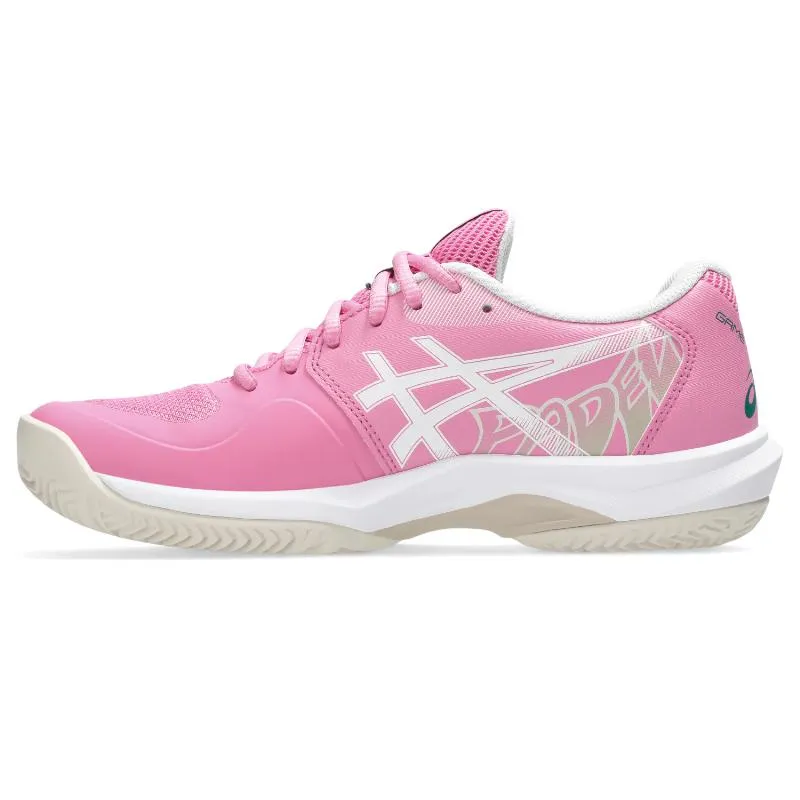 Asics Game FF Padel Baskets Rose Chewing-gum Blanches pour femmes