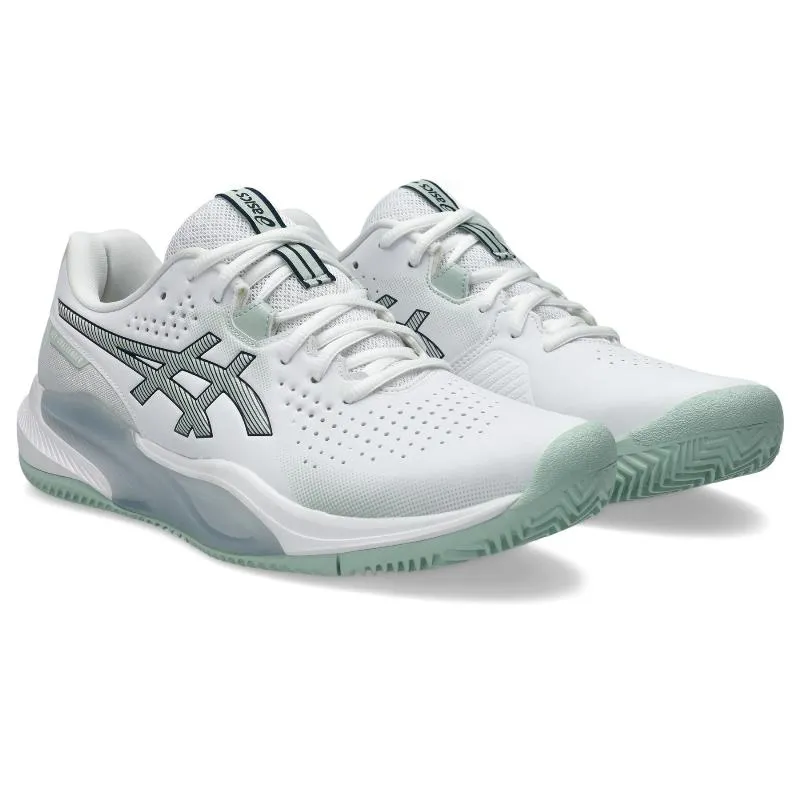 Tênis Asics Gel Challenger 15 Clay Branco Líquen Verde