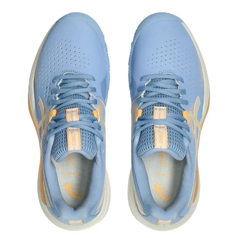 Tênis Asics Gel Challenger 15 Padel Azul Pedra Laranja Feminino