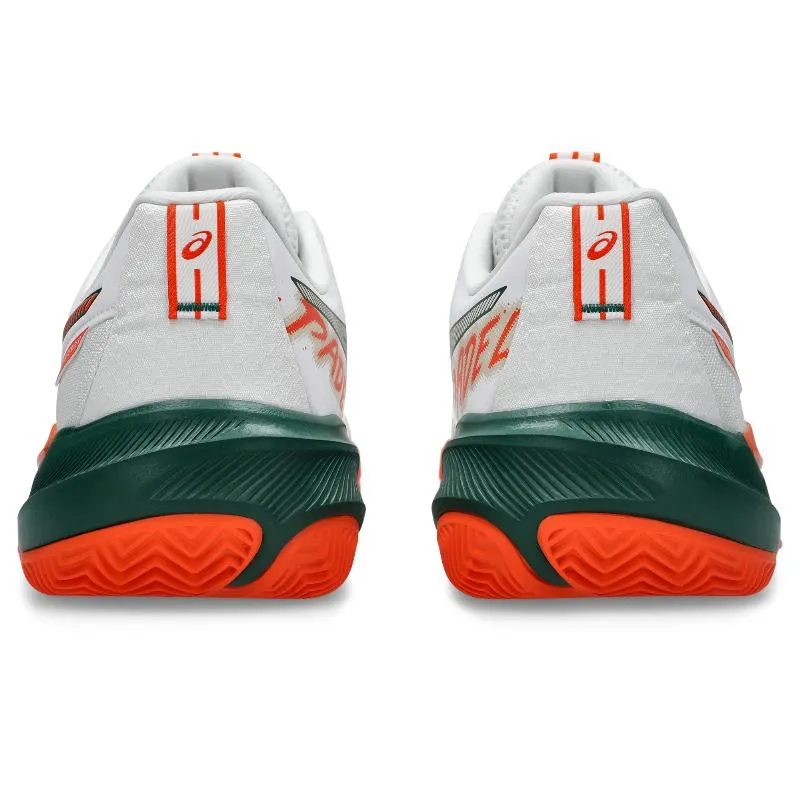 Tênis Asics Gel Challenger 15 Padel Branco Laranja