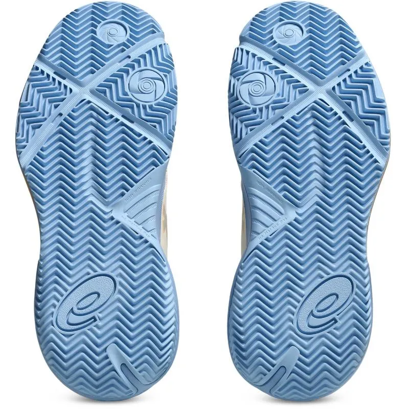 Asics Gel Challenger 15 Padel Creme Azul Pedra Sapatos Femininos