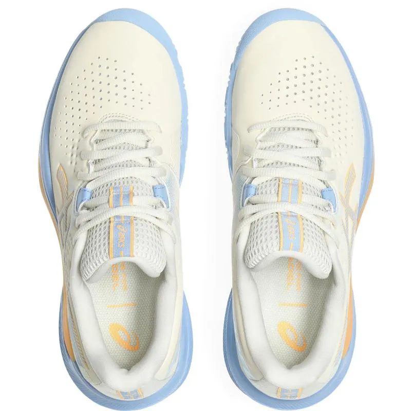 Asics Gel Challenger 15 Padel Creme Azul Pedra Sapatos Femininos