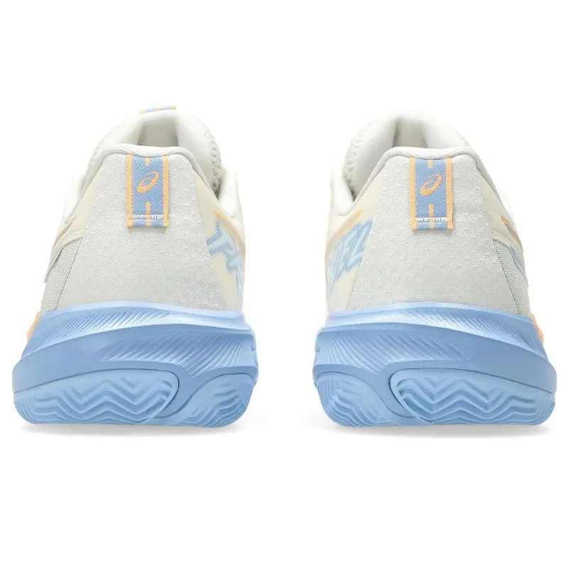 Asics Gel Challenger 15 Padel Creme Azul Pedra Sapatos Femininos
