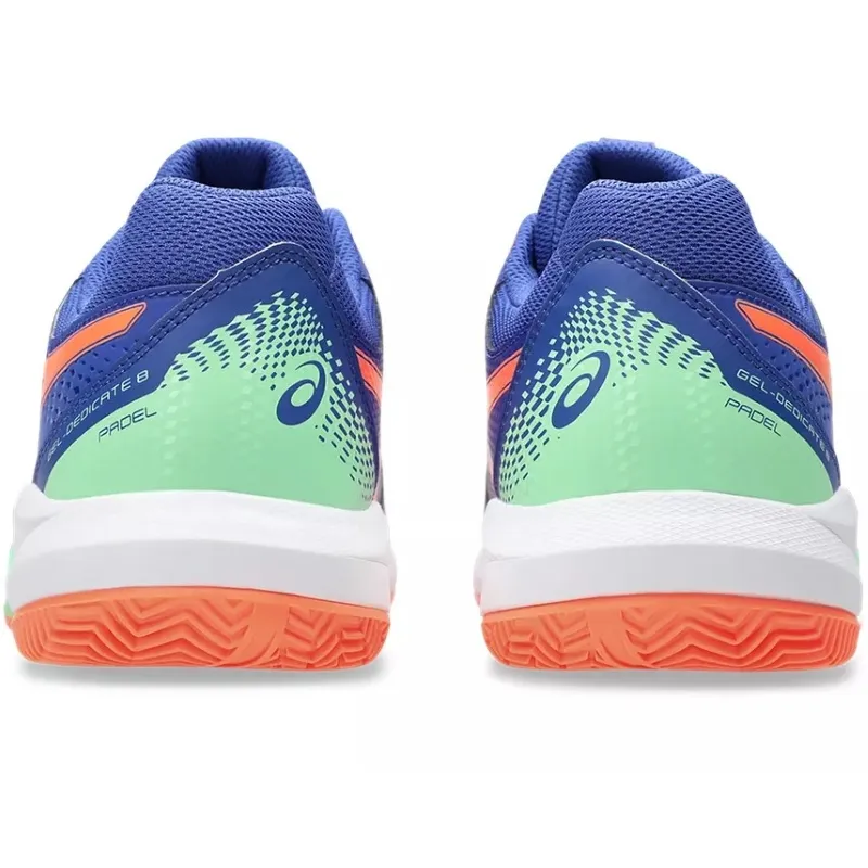 Tênis Asics Gel Dedicate 8 Padel Cobalt Blue Coral