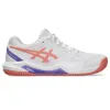 Tênis femininos Asics Gel Dedicate 8 Padel White Pink