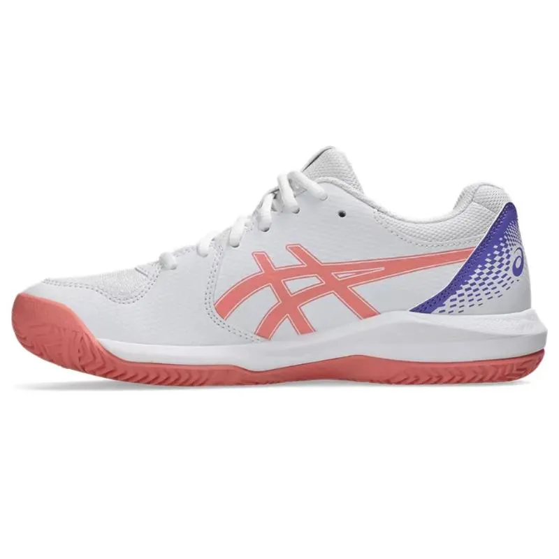 Tênis femininos Asics Gel Dedicate 8 Padel White Pink