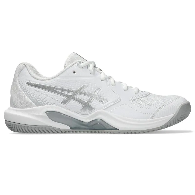 Zapatillas de Padel Asics Gel Dedicate 9 Padel Blanco Gris Mujer
