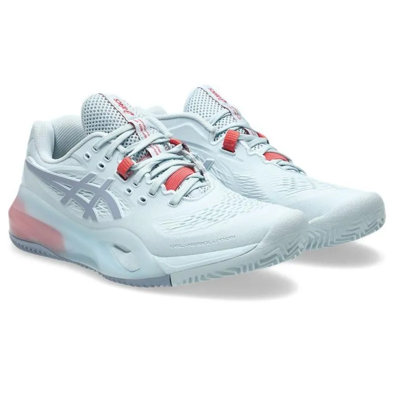 Tênis femininos Asics Gel Resolution X Clay Sky Blue Gray
