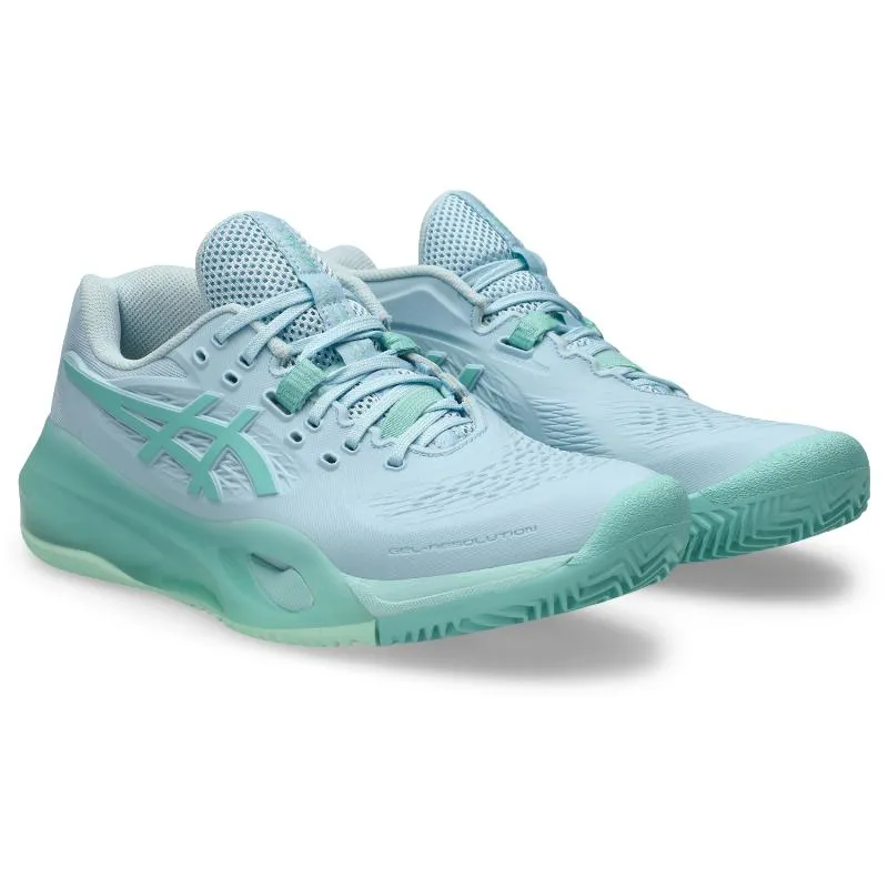Tênis femininos Asics Gel Resolution X Clay Blue Green