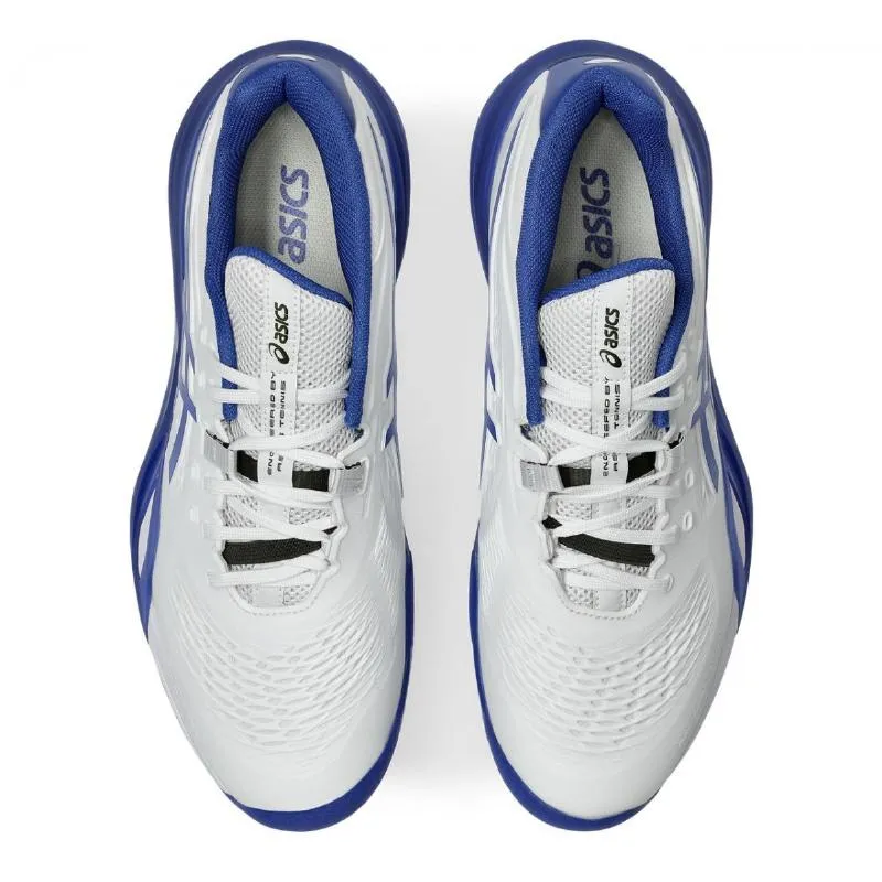 Tênis Asics Gel Resolution X Clay Branco Azul Cobalto