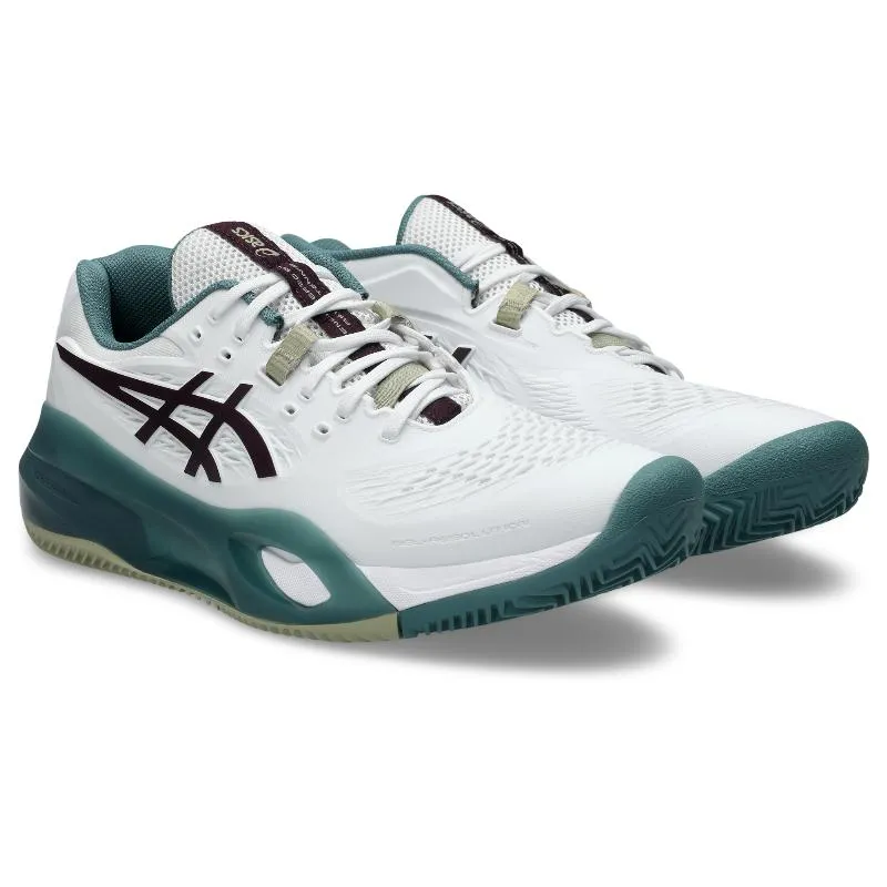 Tênis Asics Gel Resolution X Clay Dark Garnet White