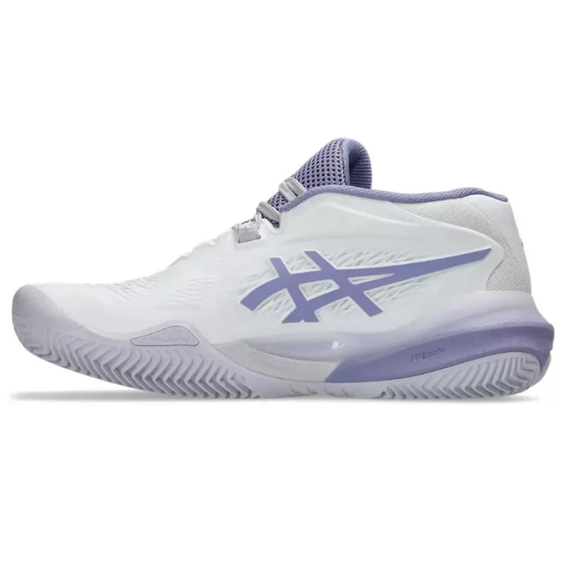 Tênis femininos Asics Gel Resolution X Clay White Purple