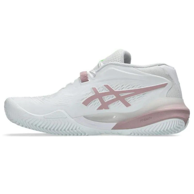 Tênis femininos Asics Gel Resolution X Clay White Morganite Pink