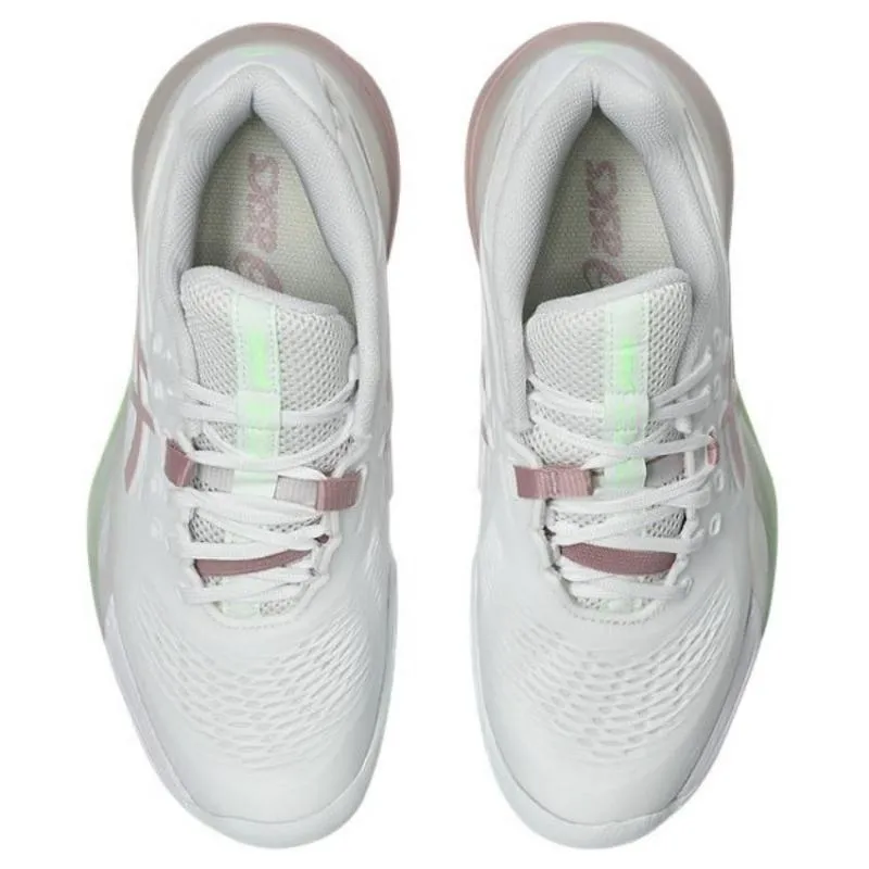 Tênis femininos Asics Gel Resolution X Clay White Morganite Pink